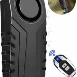 Goedkoop ⭐ Merkloos Fietsalarm Met Afstandsbediening – Waterdicht – Fietsslot - 113dB – SOS Geluid – Geschikt Voor Fiets & E Bike – Alarmsysteem – Scooter Alarm - Zwart ❤️