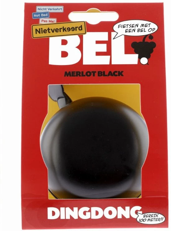 Goedkoopste ? Nietverkeerd Fietsbel Niet Verkeerd Ding Dong Merlot Black 80 Mm - Mat Zwart ? 2 Goedkoopste ? Nietverkeerd Fietsbel Niet Verkeerd Ding Dong Merlot Black 80 Mm - Mat Zwart ? - Afbeelding 2