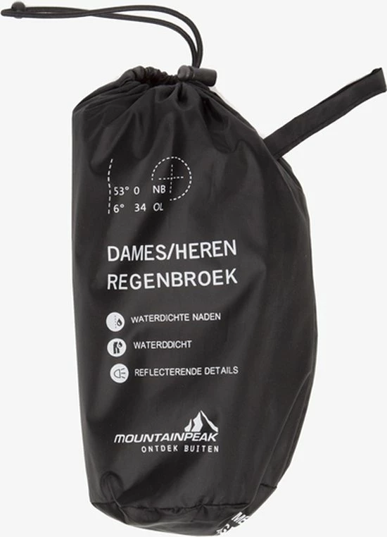 Goedkoopste ? Mountain Peak Dames/heren Regenbroek - Zwart - Maat S ? 4 Goedkoopste ? Mountain Peak Dames/heren Regenbroek - Zwart - Maat S ? - Afbeelding 4