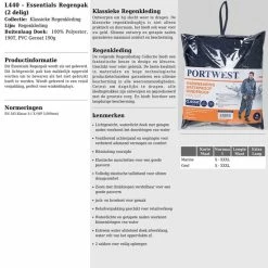 Nieuw ? Portwest Regenpak 2 Delig Donker Blauw Maat XL ? -Kastoes winkel 550x767 2