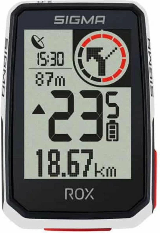 Uitgang ? Sigma Sport Sigma ROX 4.0 GPS Fietscomputer - Wit - Incl. Standaard Stuurhouder + USB-C Oplaadkabel ✔️ 1 Uitgang ? Sigma Sport Sigma ROX 4.0 GPS Fietscomputer - Wit - Incl. Standaard Stuurhouder + USB-C Oplaadkabel ✔️