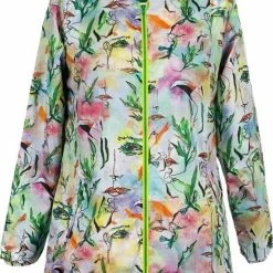 Beste Pirce ? BiggDesign Faces - Dames Regenjas Waterdicht - Regenpak - Maat M ?